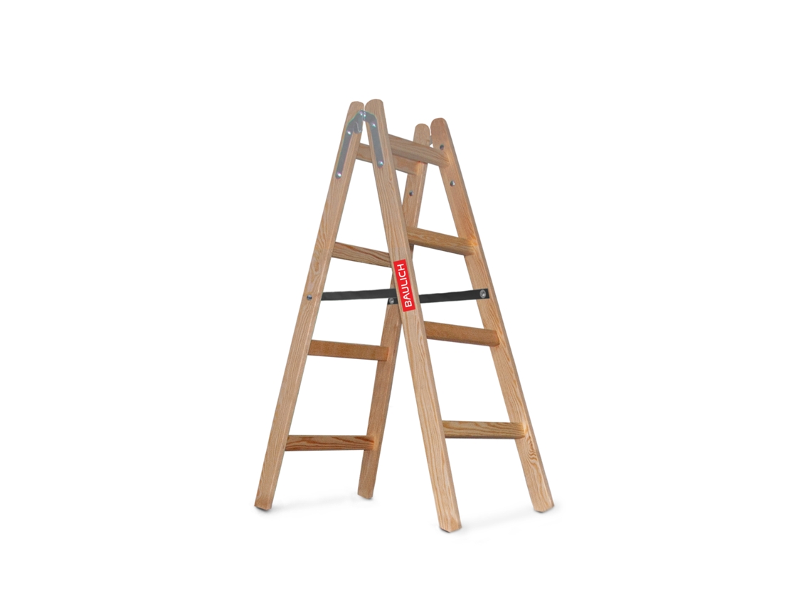 Escalera De Madera 2x4, De Doble Cara, Extensible, Baulich
