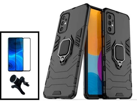 Kit Carcasa + Protector de Pantalla + Soporte Samsung Galaxy A33 5G GIFT4ME Negro