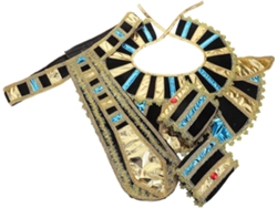 Conjunto de accesorios de traje egipcio para hombre (1 juego): cinturón, collar, pulseras