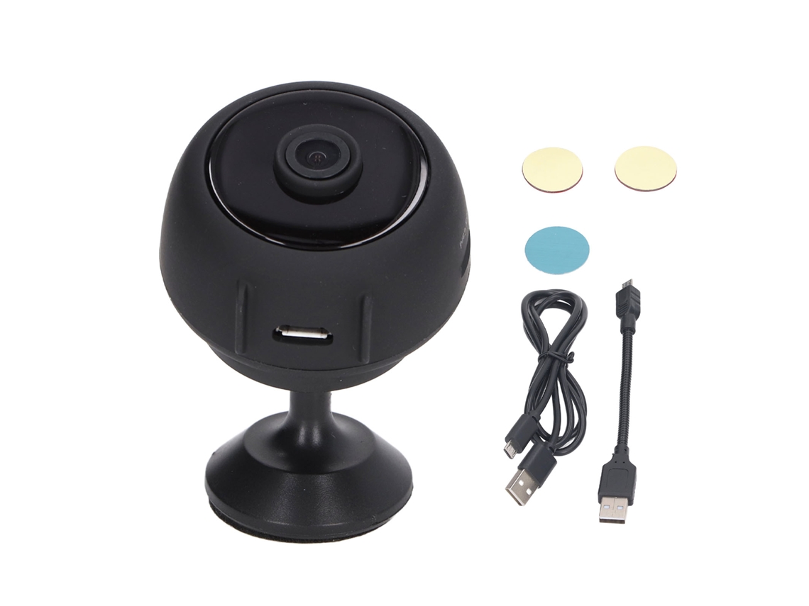 Câmera De Segurança Mini Sem Fio 1080p Com Suporte Visão Noturna Bebê Monitor