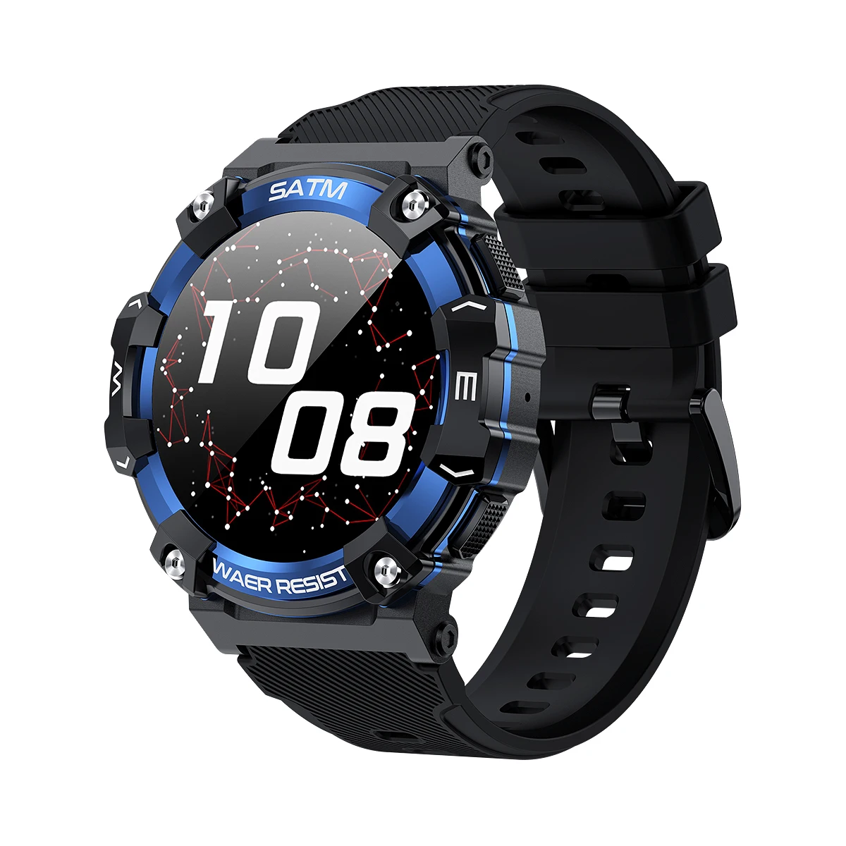Reloj inteligente para hombre (azul), resistente al agua IP68, llamadas Bluetooth, múltiples modos deportivos.