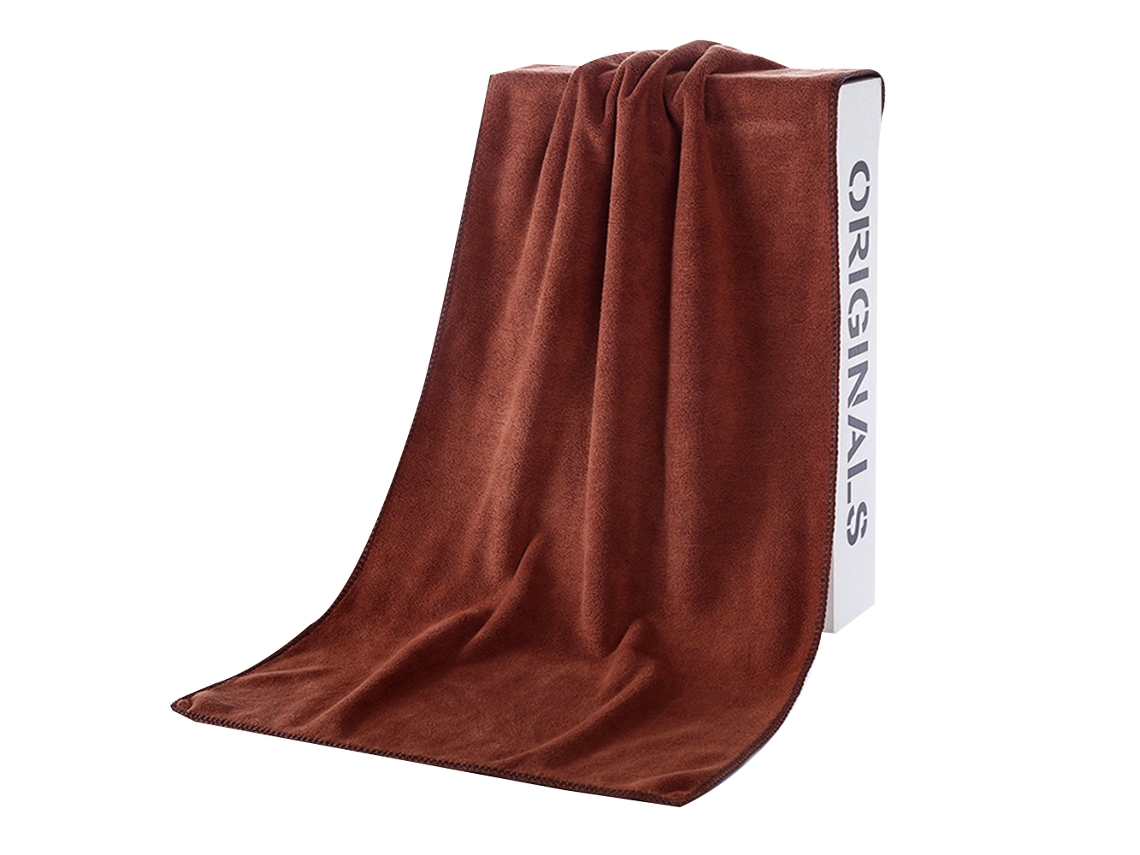 Conjunto de Toalla NEVEANCE Gimnasio Paquete Ejercicio Suaves Ligeras Secado Rápido Microfibra Marrón - 10pcs (35x75cm)