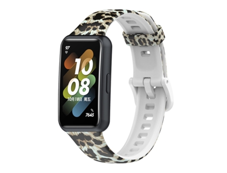 Correa TPU + PU ajustable para Huawei Band 7 - patrón de leopardo