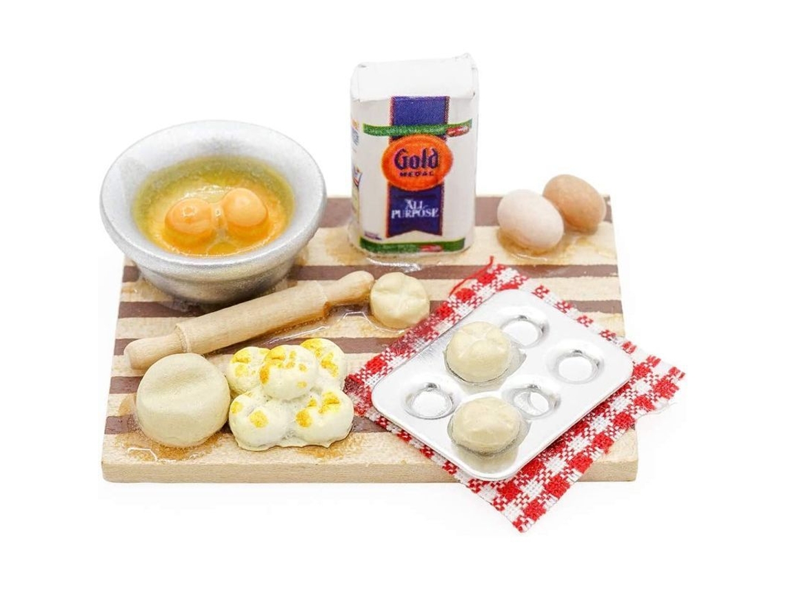 Juego De Pastel En Miniatura A Escala 1:12, Accesorios De Cocina Para Casa De Muñecas