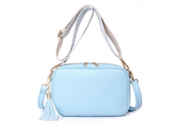 Bolso de hombro de PU para niña pequeña, talla única, gran capacidad, azul claro