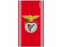 Toalla De Playa De Microfibra Licenciada Sport Lisboa E Benfica Roja Con Franjas