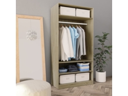 Armario de madera contrachapada roble sonoma 100x50x200 cm