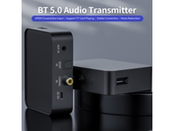 Transmisor De Audio Bluetooth 5.0 Con Ranura Para Tarjeta Tf Y Puertos Spdif/coaxial/auxiliar Para Tv, Consola De Juegos, Auriculares/altavoces.