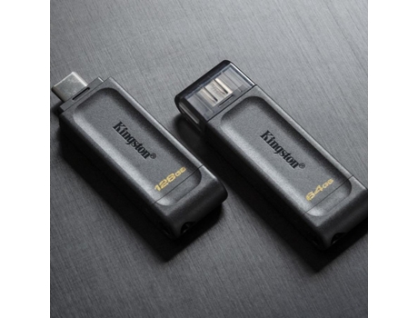 Kingston Technology Datatraveler 70 Unidad de memoria USB 64Gb Usb Tipo-C 3.2 Gen 1 3.1 Gen 1 Negro