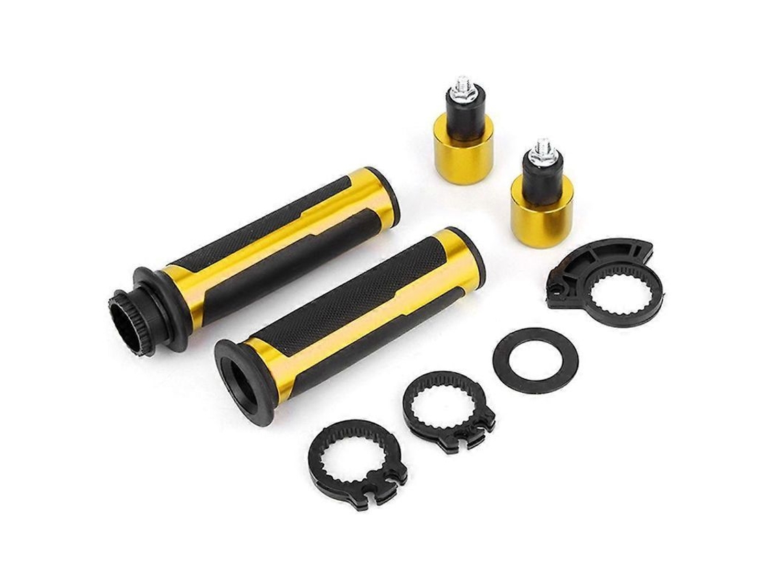 Accesorio Modificado Para Motocicleta: Puño Universal Antideslizante De 22 Mm Para Manillar, Fabricado En Aluminio Y Caucho.