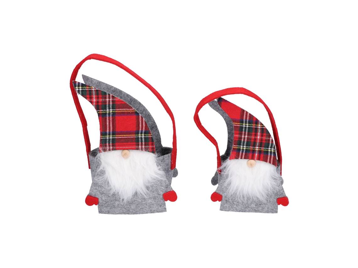 2026 2 bolsas navideñas de Papá Noel para dulces, regalos y decoración navideña para el hogar