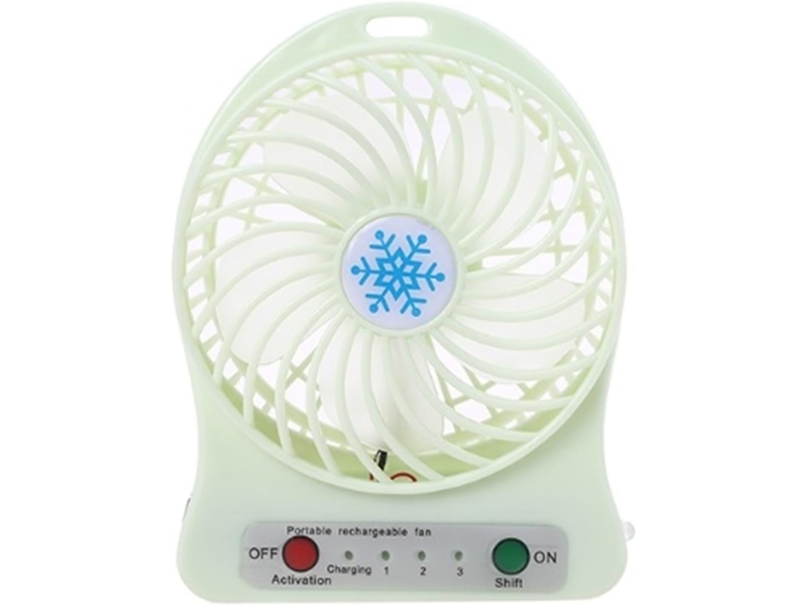 Ventilador De Escritorio Usb Ventilador Portátil Con Luz Led Enfriador Aire Mini Third Wind Fácil