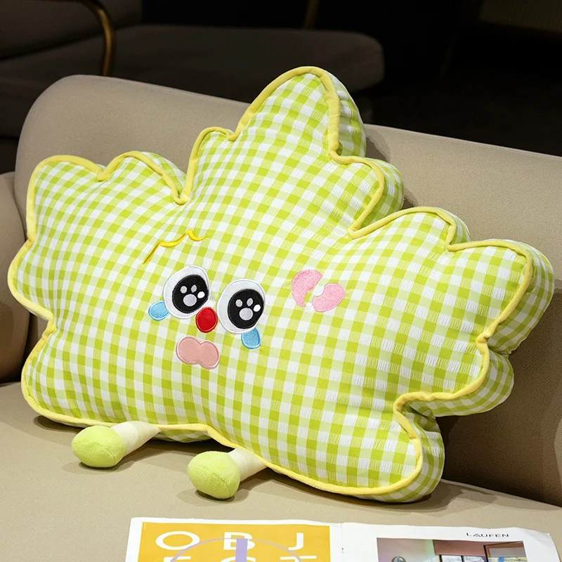 Cojín Decorativo Para Adultos Con Estampado De Hojas De Arce (verde, 45 Cm), Suave Y Cómodo.