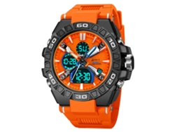 Reloj De Pulsera Deportivo Digital Luminoso, Resistente Al Agua Y Con Cronógrafo Multifuncional (naranja).