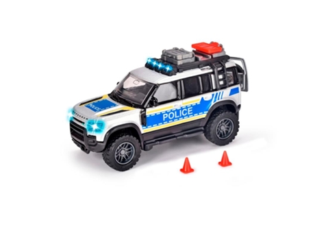 Coche SIMBA GS Land Rover coche policía 12,5 cm luz y sonidos (Edad Mínima Recomendada: 3 años)