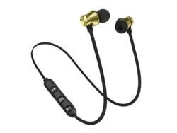 Auriculares Inalámbricos Banda Cuello Música Correr YIZHOOD Bluetooth Dorado