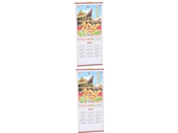Calendario De Pared Chino De 2 Piezas, Diseño De Serpiente Enroscada