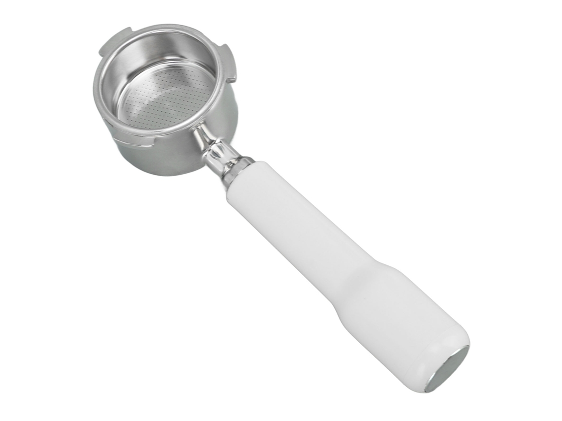 Portafiltro Sin Fondo De Acero Inoxidable De 51 Mm Compatible Con Delonghi Decica Arte Ec0680 Ec0685 Smeg Eupa