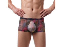 2026-calzoncillos Boxer Hombre Sexy Con Estampado Floral Ropa Interior Suave De Poliéster