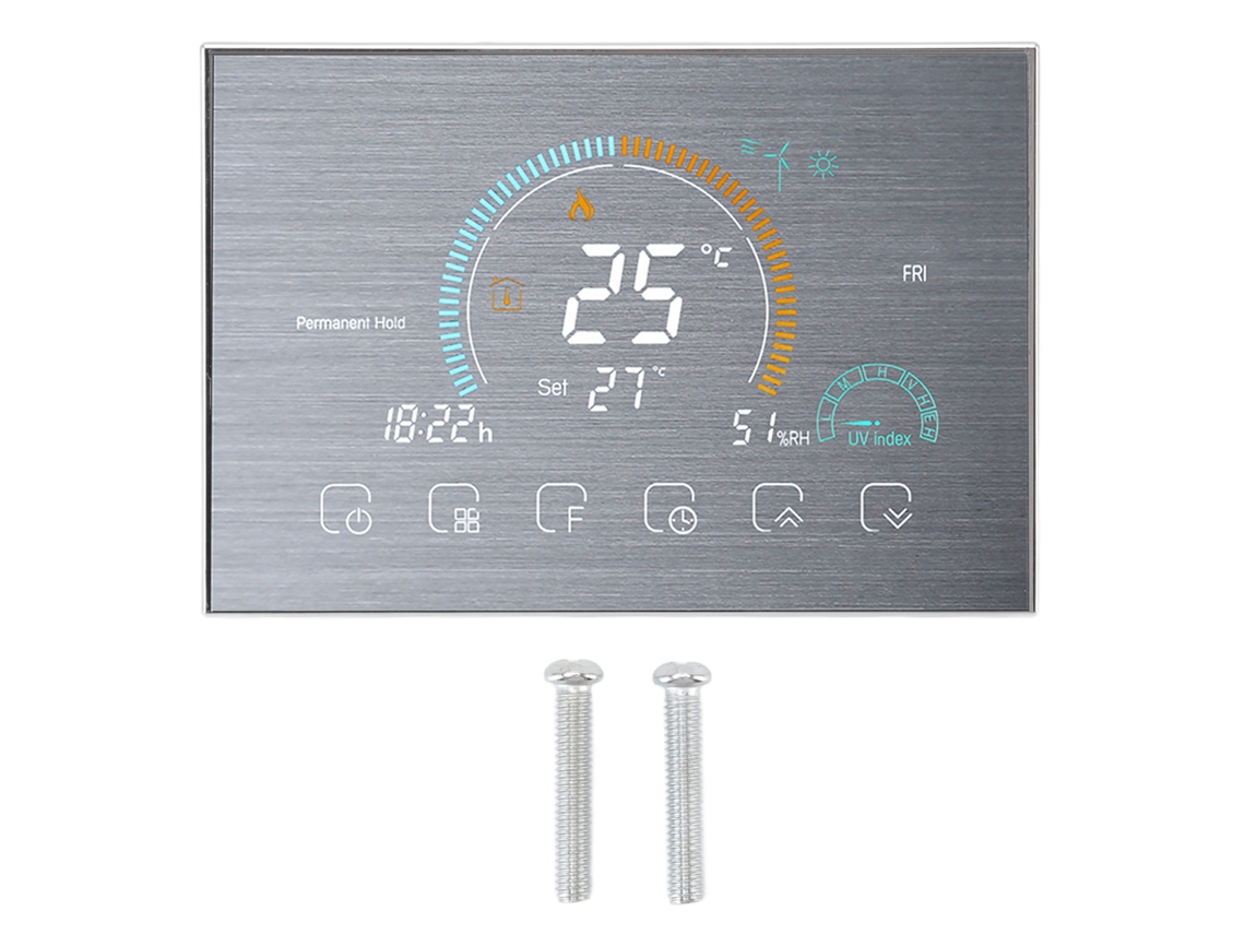 2026 Store-termostato Inteligente Wifi Con App Y Control Por Voz, Interfaz Lcd Para Caldera, Ac 95‑240v, Plata Mate