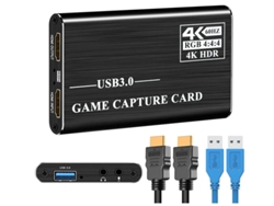Tarjeta de captura de audio y video YIZHOOD 4K HD 1080P 60Hz, color negro