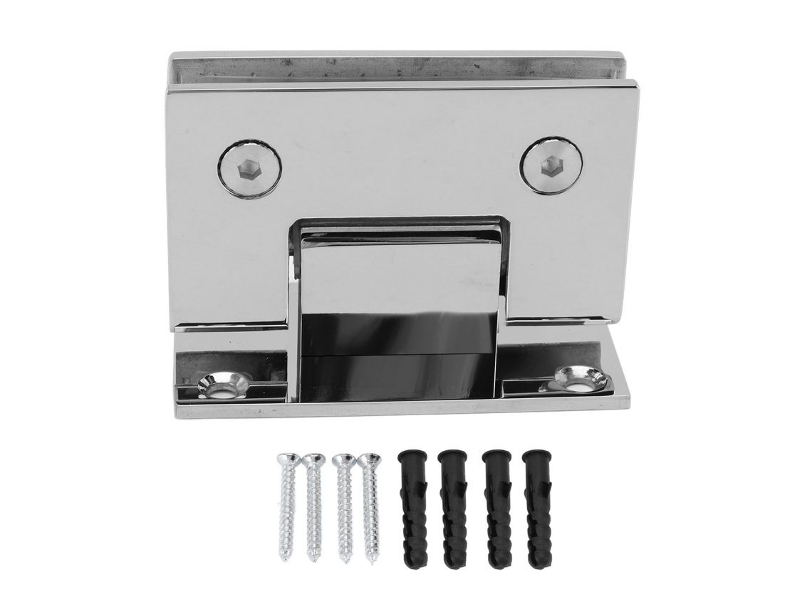 Puerta Corredera De Cristal De Acero Inoxidable Sin Marco De 90 Grados Para Baños (8-12 Mm)
