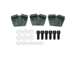 3 Piezas Zapatos De Esmerilado Diamante Trapezoidales Para Corte De Concreto 2huecos Verde 30