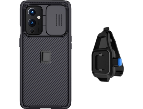 Funda OnePlus 9 Camshield con Soporte para la Cintura Negro