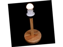 Soporte De Lámpara De Madera Simple Y Estable Para Lámpara De Mesa, Base Decorativa Natural Para Oficina Y