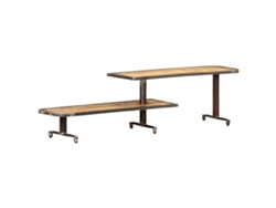 Mueble de Armario Tv 160X30X40 Cm Madera de Mango Maciza