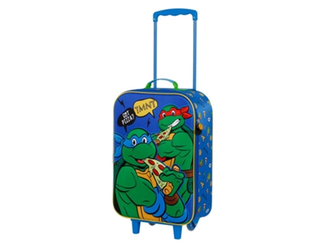 Tortugas Ninja Mates Maleta Trolley Soft 3D, Verde KARACTERMANIA