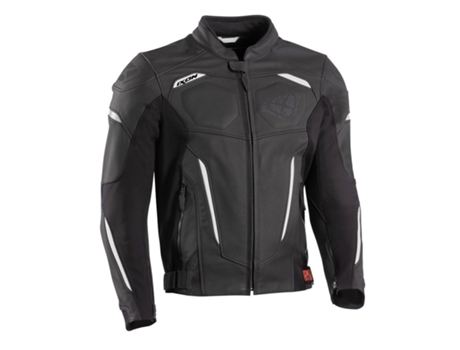 Chaqueta de Moto para Hombre IXON (L - Cuero - Negro)