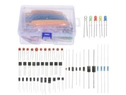 Kit De Componentes Electrónicos Con 1400 Piezas Para Principiantes En Bricolaje: Resistencias, Leds, Condensadores Y Transistores.