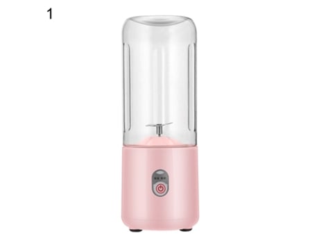 Exprimidor eléctrico de 500 ml, ahorro de mano de obra, grado alimenticio, 4/6 cuchillas, potente motor, mini mezclador automático de frutas para e...