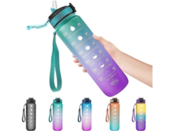 Botella De Agua Deportiva De 1l Rosewell (verde Violeta)