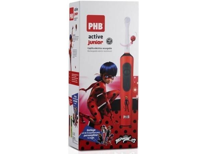Cepillo de Dientes Eléctrico PHB Active Junior Joaninha Vermelho Cepillo de Dientes Eléctrico