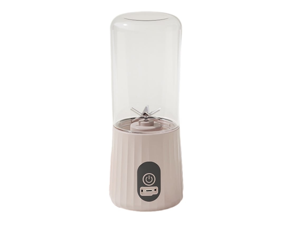 Mini exprimidor portátil de 350 ml, recargable por USB, ideal para batidos de frutas y verduras.