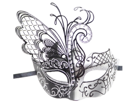 Butterfly Half Face Mask Plastic Metal Woman Party Props Halloween Cosplay Mask HHZ
