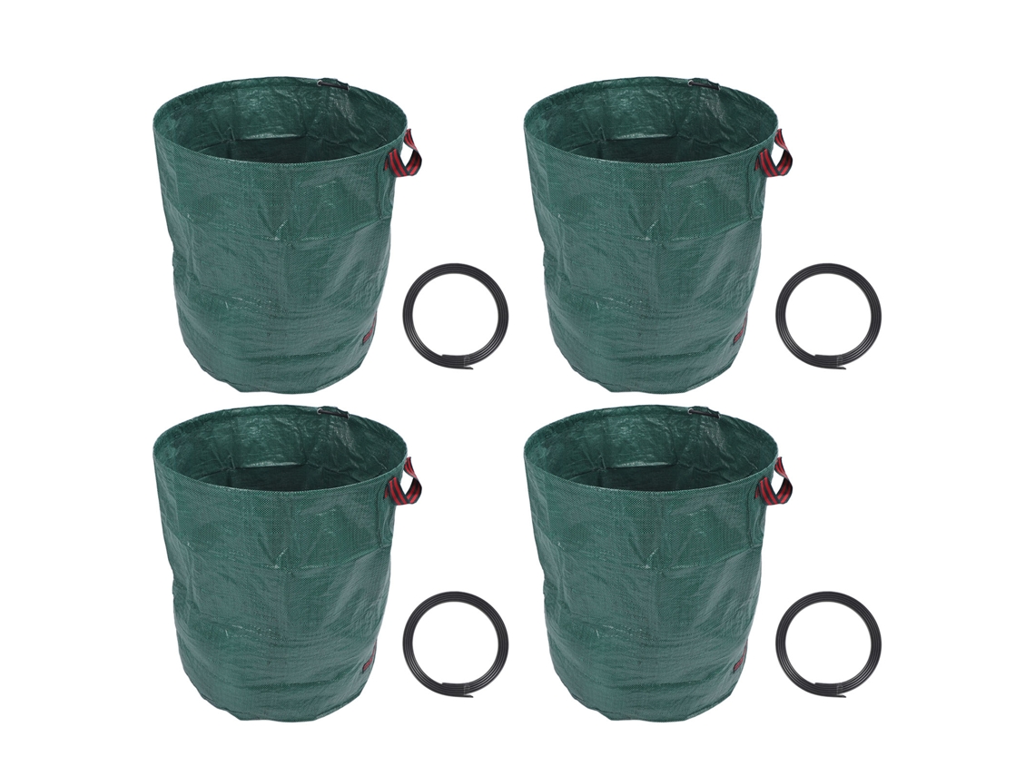 4 Bolsas Reutilizables De Pp Para Hojas De Jardín, Gran Capacidad De 400 L Para Residuos De Jardín.