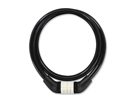 Candado de bicicleta CRAZY SAFETY Negro para niños con sistema de correspondencia numérica