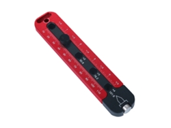 Compás de carpintería portátil de aleación de aluminio con regla métrica/en pulgadas para dibujar círculos.