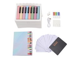 Calendário De Piano 2025 Tocável 15 Teclas 27 Cartões 52 Partituras Carregável Usb Mesa Pequena