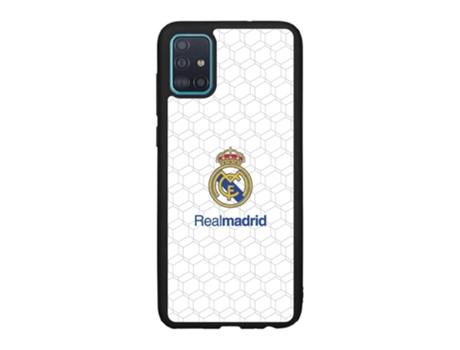 Funda Móvil Oficial Real Madrid para Samsung Galaxy A51 PHONECASES3D Piel Sintética Negro