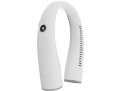 Ventilador De Cuello Portátil (blanco) - Usb - 4000 Mah - Velocidad Del Viento Ajustable - Ángulo De Rotación Ajustable De 180°