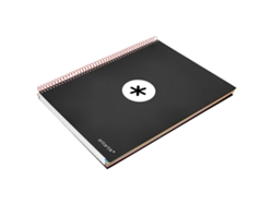 Cuaderno LIDERPAPEL Série Antartik 100g/m² Negro (A4 - Liso)