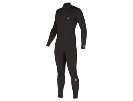 Terno de Neoprene Manga Longa com Zíper Nas Costas 4/3 Mm Absolute Preto Sbillabong