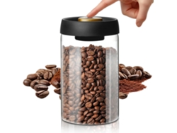 Frasco Vidro Hermético 1200ml P/ Café com Vácuo e Antigás 18x10,5cm ZYBLSSBB