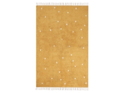 Alfombra de pelo corto BELIANI Astaf de Algodón Amarillo 140x200