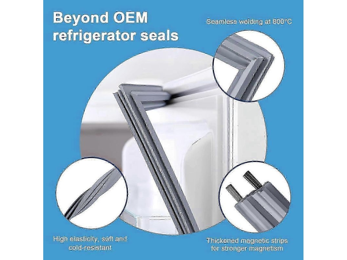 Cinta de sellado universal para puertas de refrigerador, apta para varias marcas, con instalación directa. CHARM