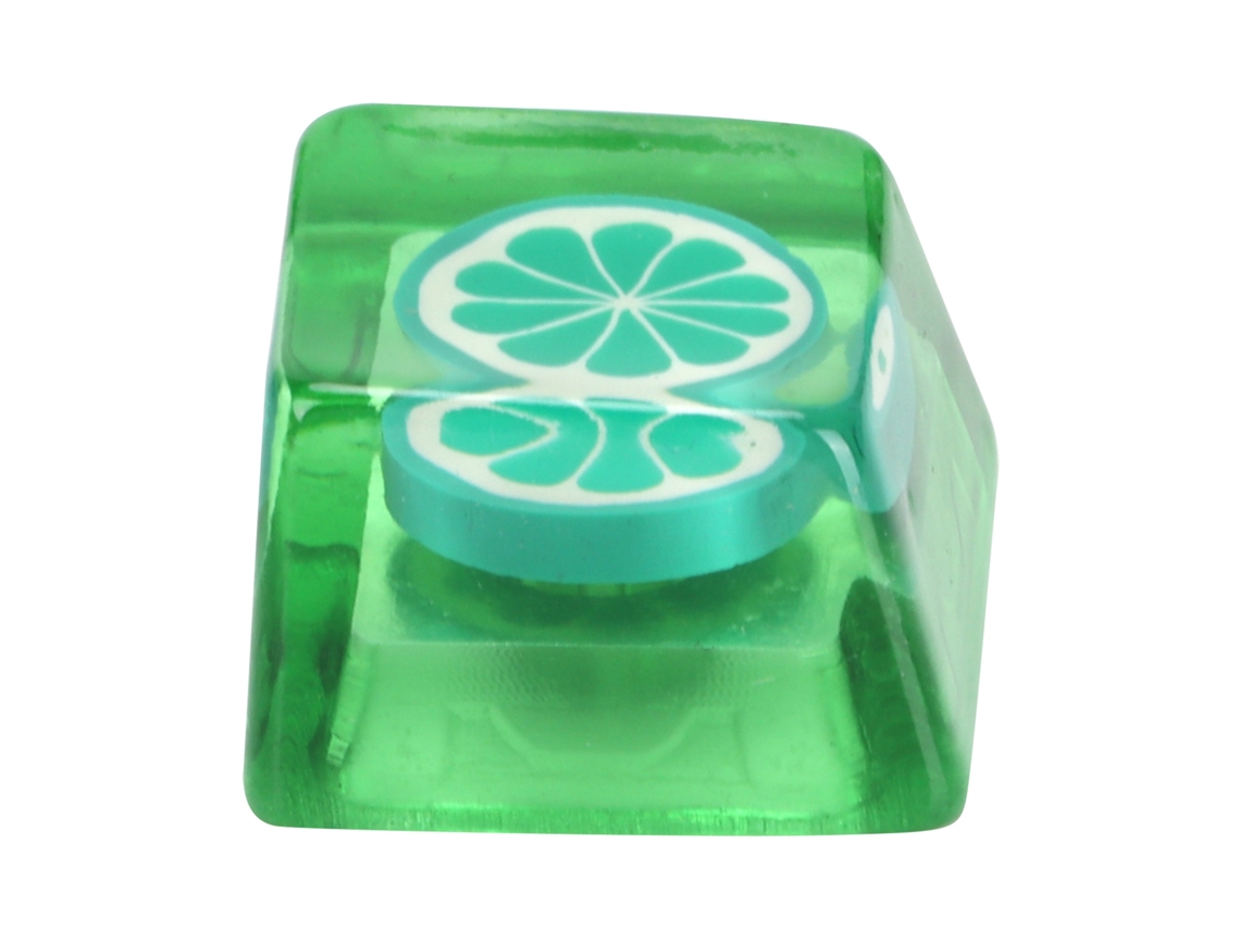 Tecla De Resina Artesanal Resistente À Corrosão Para Teclado Mecânico Universal Acessório Lime